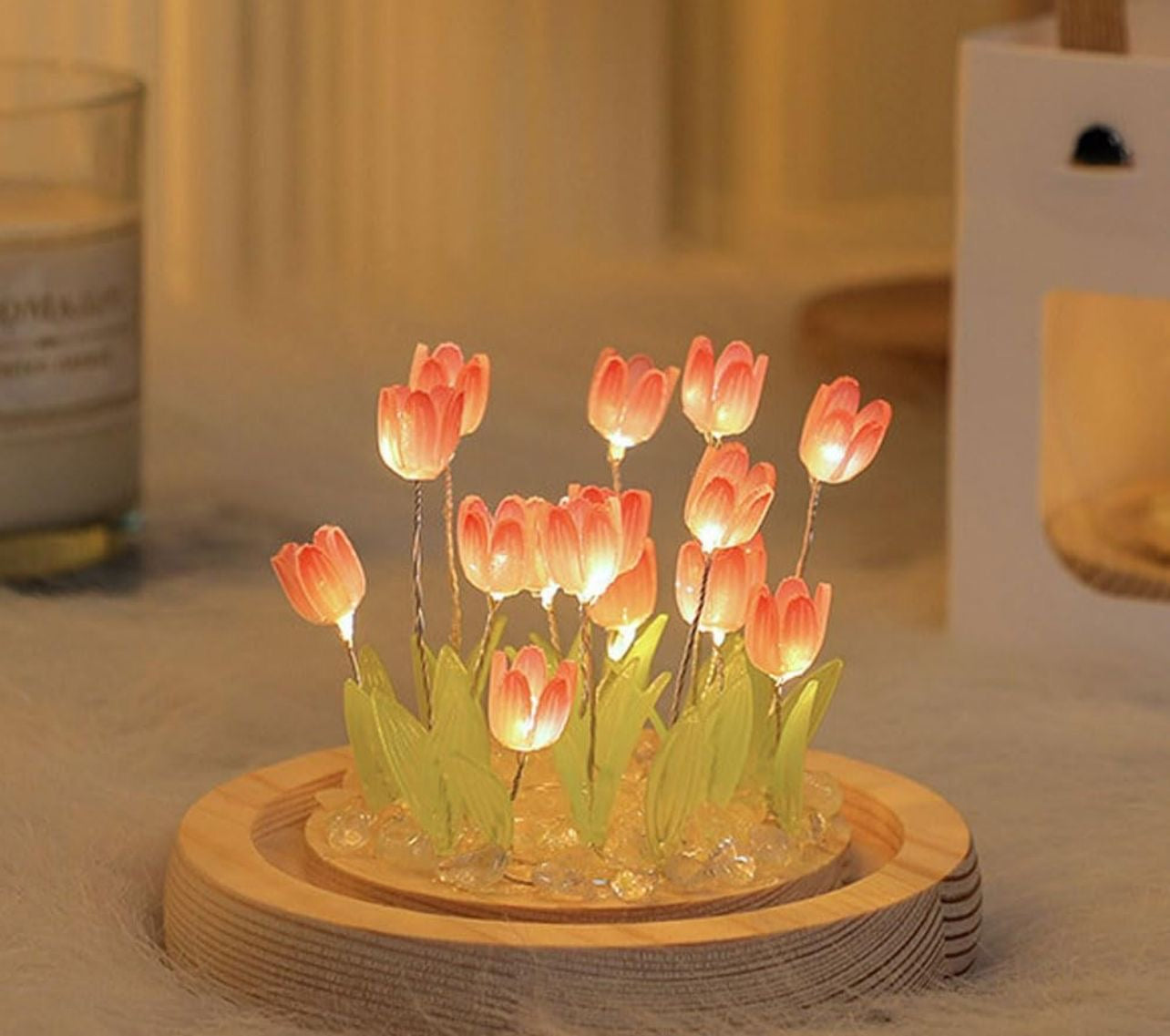 JARDIN DE TULIPANES SENCILLO Y ELEGANTE IDEAL PARA UN BUEN REGALO